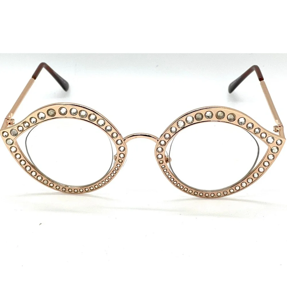 Rhinestone Glasses Frames‎ Fashion Eyeglasses Costume Party Funky Festival Style